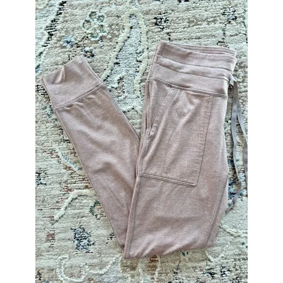 OFFLINE By Aerie Real Me Warmup Drawcord Leggings Light‎ Pink Size Medium Cozy - Picture 3 of 7